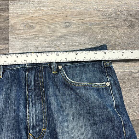 Hugo Boss Mid Wash Blue Mens‎ 33x33 Relaxed Straight Leg Streetwear Texas Jeans - Picture 6 of 12